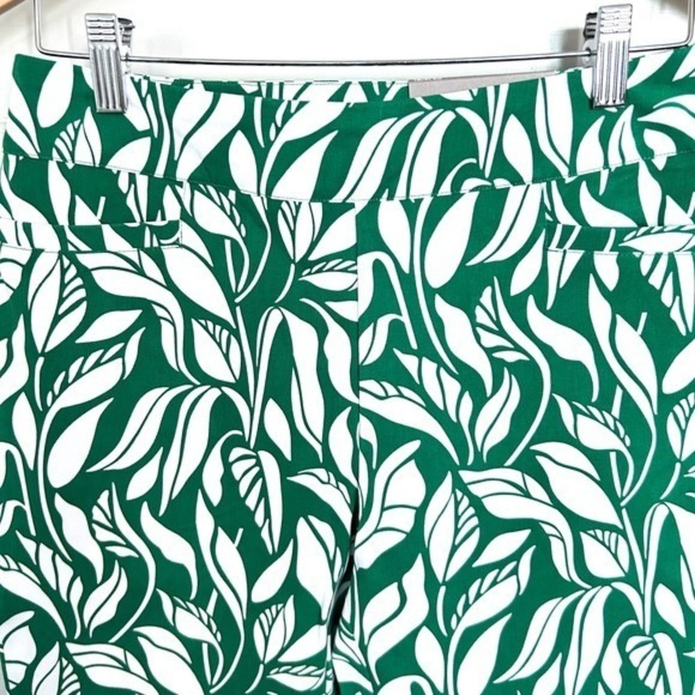 Soft Surroundings Superla Slim Leg Crop Pants Leaf Print Ankle Pants Size 6/8 - Picture 15 of 15